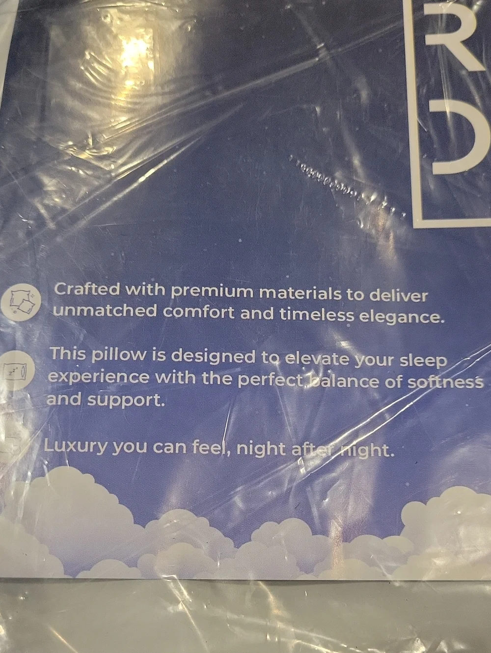 Down Alternative Pillows/set Of 2/low Loft For Side/Stomach/back Sleeper/ NWT